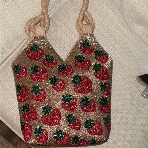 strawberry beaded bag!